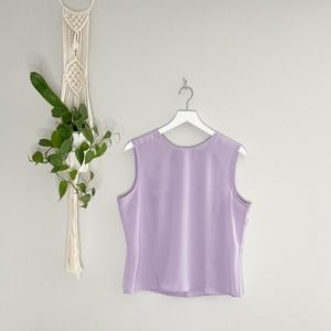 Lauren Scott LavenderTank Top Blouse (Size Large)